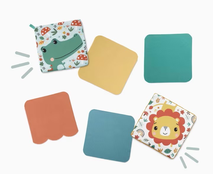 Cube d’activités sensoriel Fisher-Price – Jeu de mouchoirs froissés pour bébé