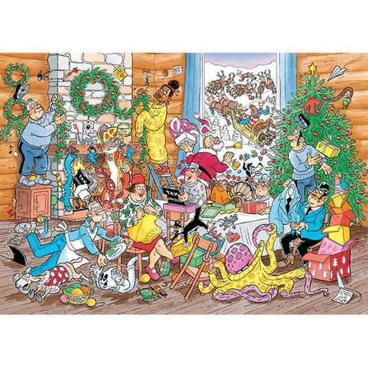 Casse-tête Jan Van Haasteren - Un Noël en tricot - 500 pièces