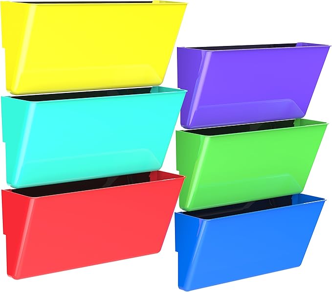 Magnetic Wall File Organizer – Legal Size – Assorted Colors