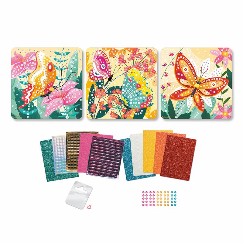 Sycomore Stick'N Fun - Petit modèle 3 Mosaïques - Papillons