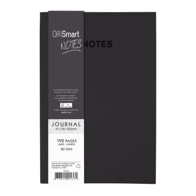 Journal de note deluxe en similicuir - 5x8 - Couleurs assorties