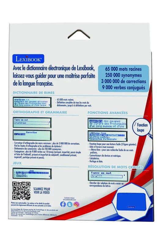 Dictionnaire électronique Lexibook - Français