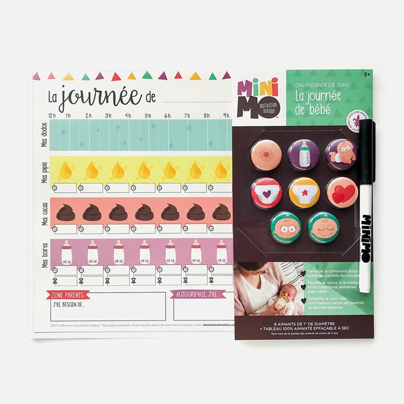 Calendrier de suivi - La journée de bébé
