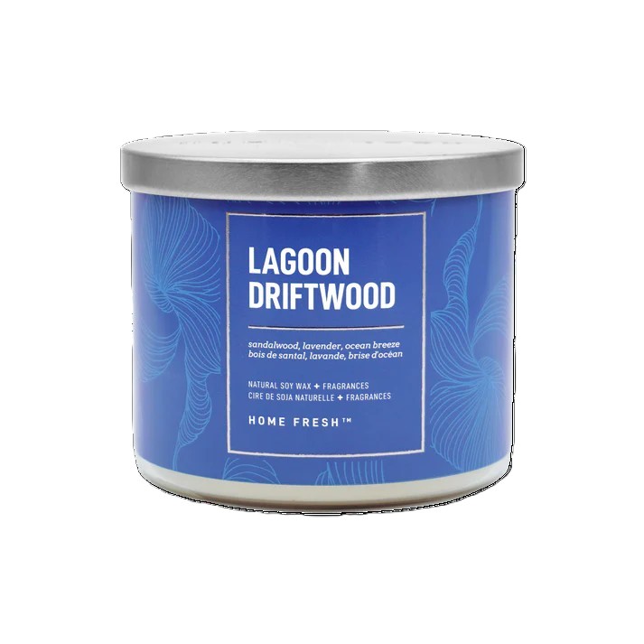 Chandelle Home Fresh - 3 mèches - Lagoon Driftwood