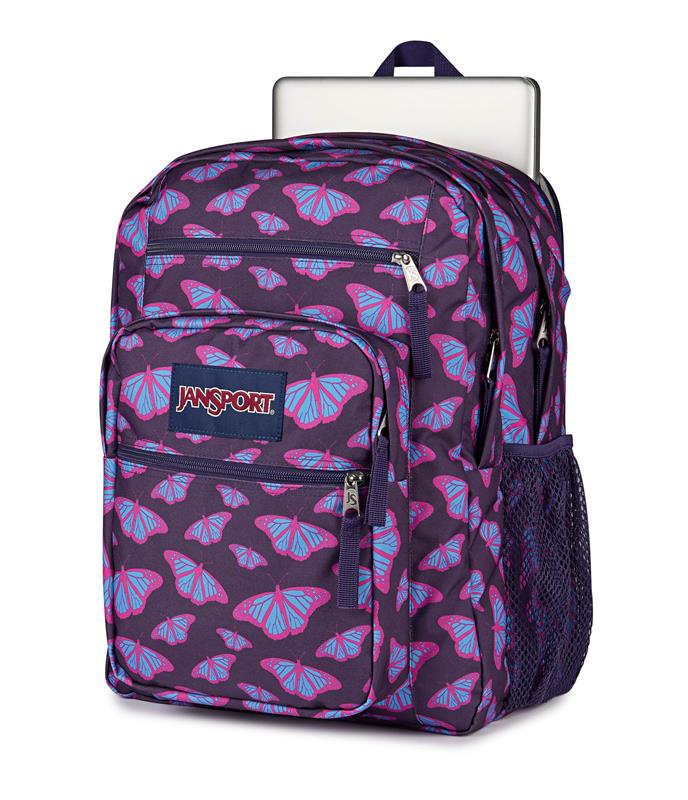 Sac à dos Jansport Big Student - Papillons violets