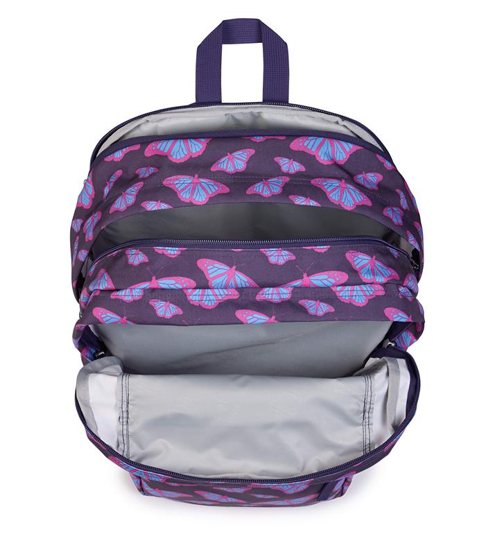 Sac à dos Jansport Big Student - Papillons violets