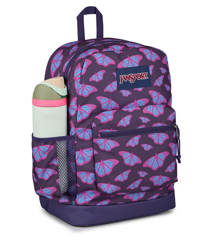 Sac à dos Jansport Cross Town Plus - Papillons violets