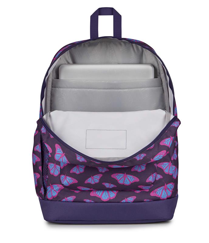 Sac à dos Jansport Cross Town Plus - Papillons violets