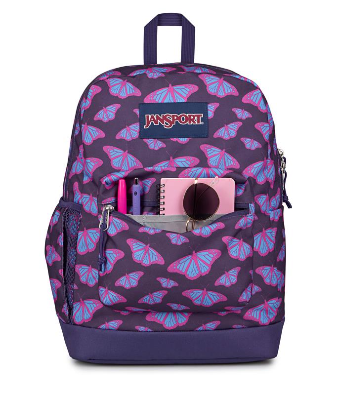 Sac à dos Jansport Cross Town Plus - Papillons violets
