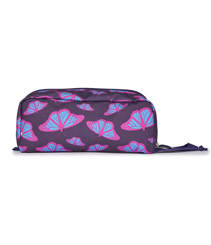 Étui à crayon Jansport Perfect Pouch - Papillons violets
