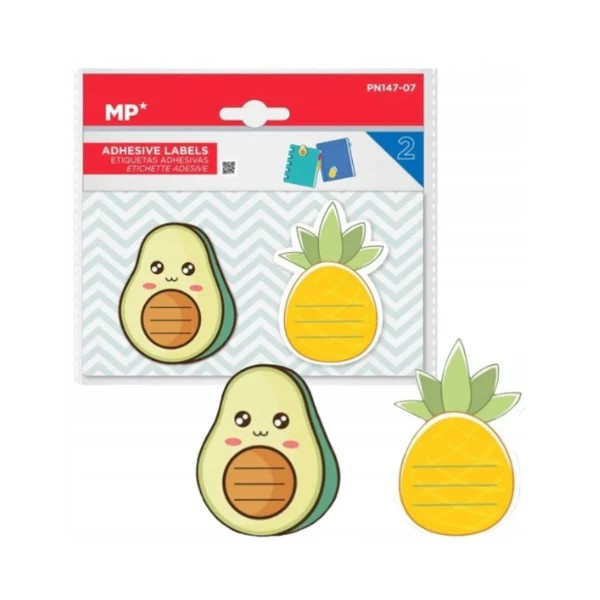FEUILLETS ADHESIFS ANANAS/AVOCAT