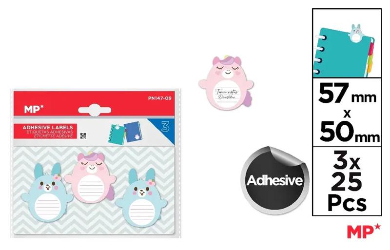 FEUILLETS ADHESIFS LAPIN/LICORNE