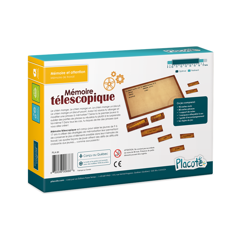 Placote - Mémoire téléscopique