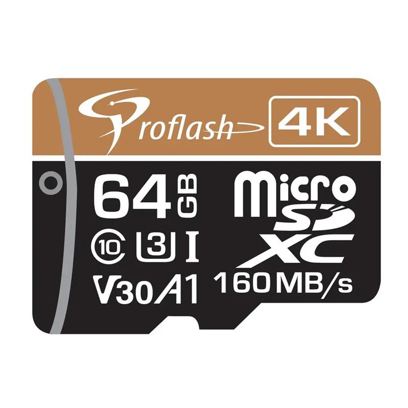 Proflash 4K microSDHC Memory Card – 64 GB