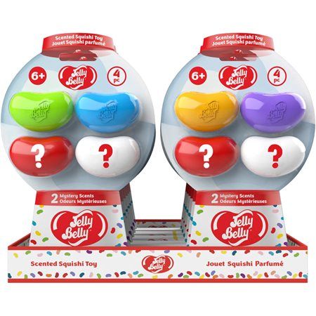 Jelly Belly - Mini Squishi Parfumé - Paquet de 4