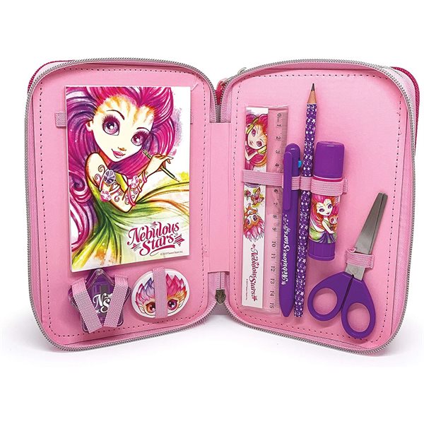 Nebulous Stars – 3-Flap Pencil Case: Petulia & Paloma