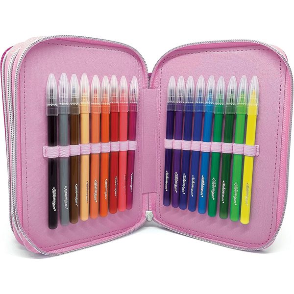 Nebulous Stars – 3-Flap Pencil Case: Petulia & Paloma