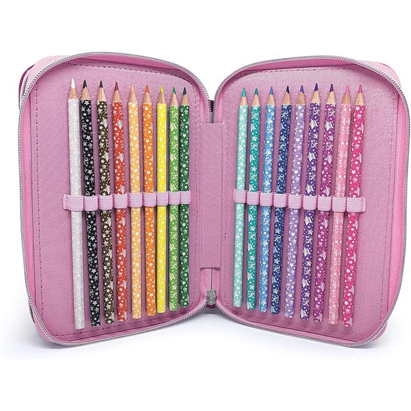 Nebulous Stars – 3-Flap Pencil Case: Petulia & Paloma