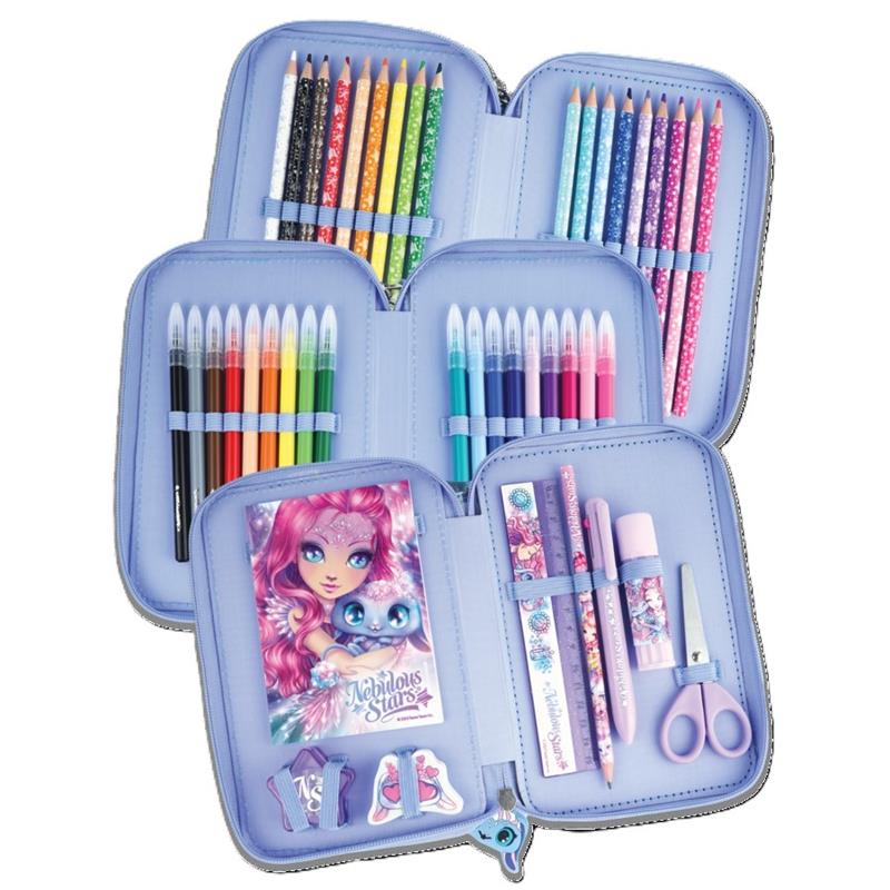 Nebulous Stars – 3-Flap Pencil Case: Estrelia & Astria