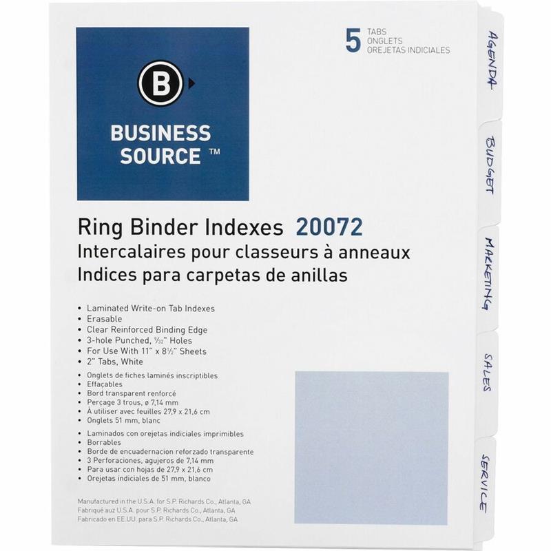Image Intercalaires à onglets laminés
