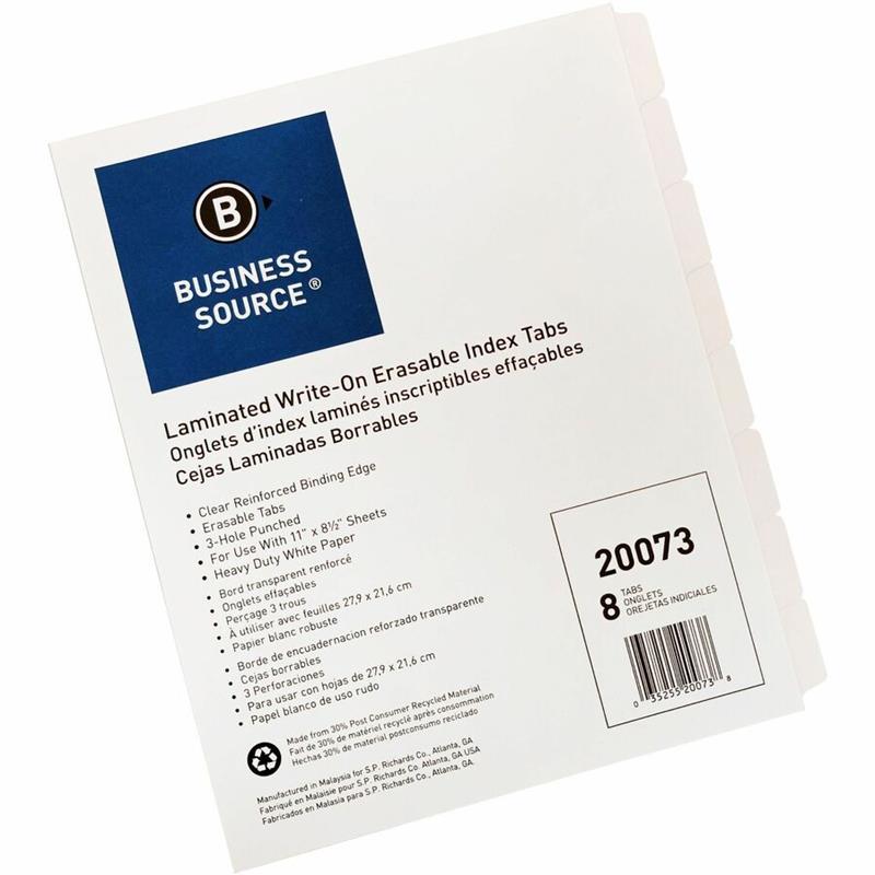 Image Intercalaires à onglets laminés