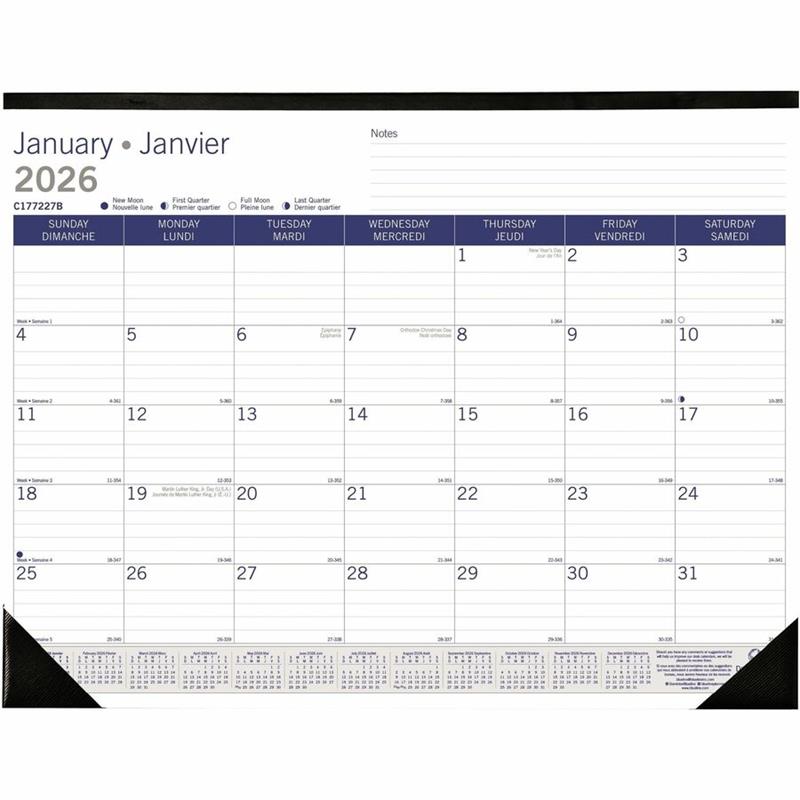 Image Calendrier sous-main mensuel DuraGlobe (2026)