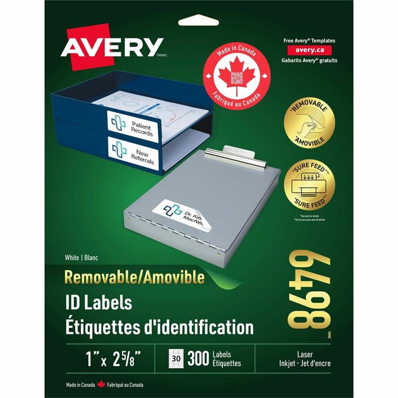 Image Étiquettes d'identification amovibles