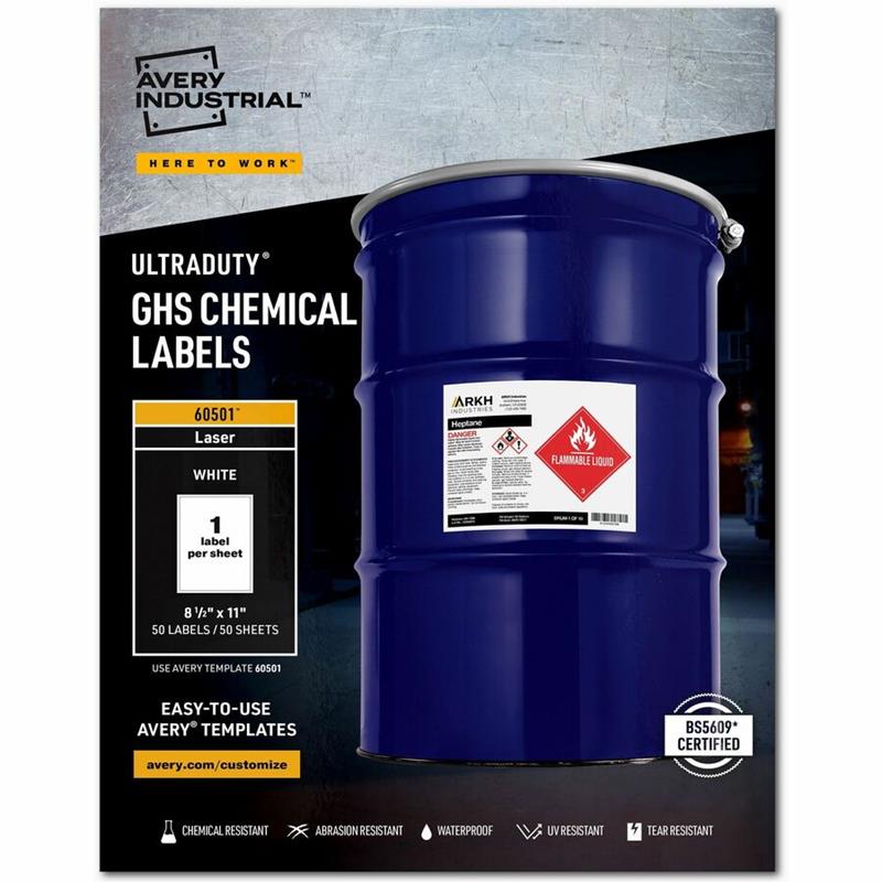 Image Étiquettes SGH pour produits chimiques UltraDuty™