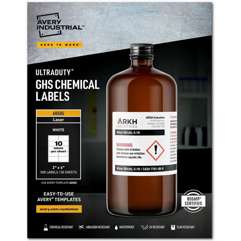 Image Étiquettes SGH pour produits chimiques UltraDuty™
