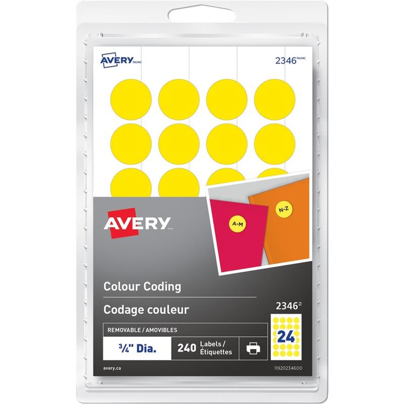 Image Étiquettes de codage couleur autoadhésives